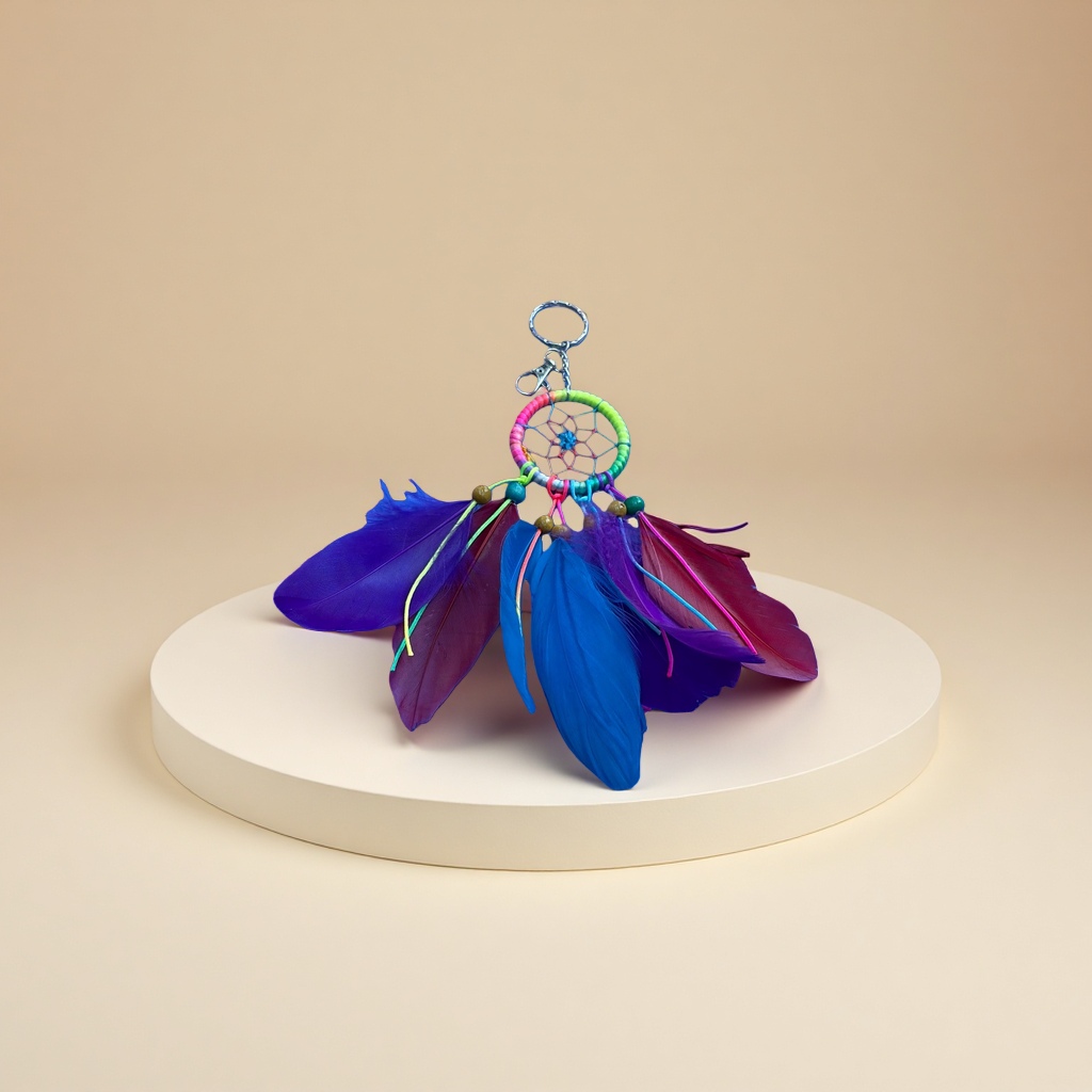Colorful feather dreamy dreamcatcher pendant decoration, living room and bedroom hanging ornaments
