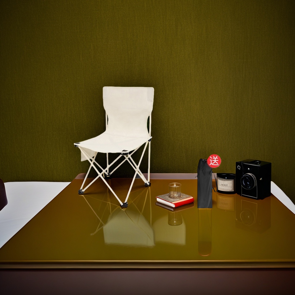 Folding chair, lightweight household folding chair, outdoor dining chair