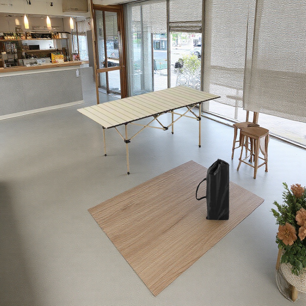Folding egg roll table, portable small table, home office desk, simple desktop storage table details Picture