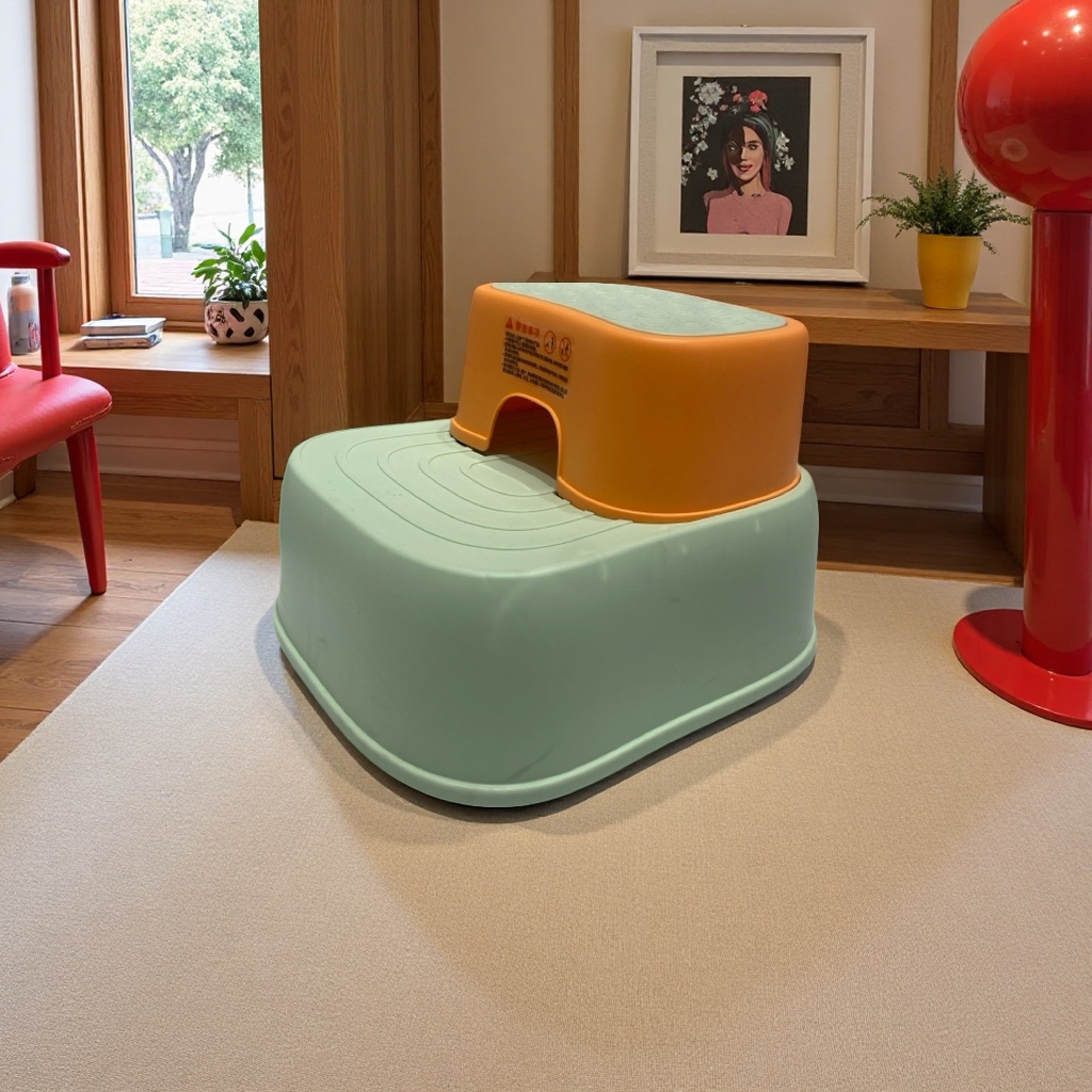 Children's special footstool, raised anti-slip small stool, safe and stable walking assistant Specification image