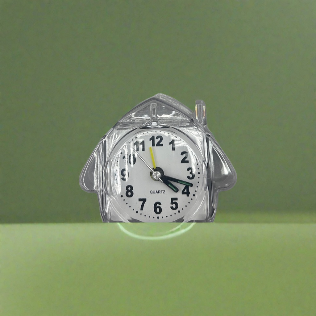 透明外壳智能闹钟定时器防摔耐用办公家用闹钟151907848