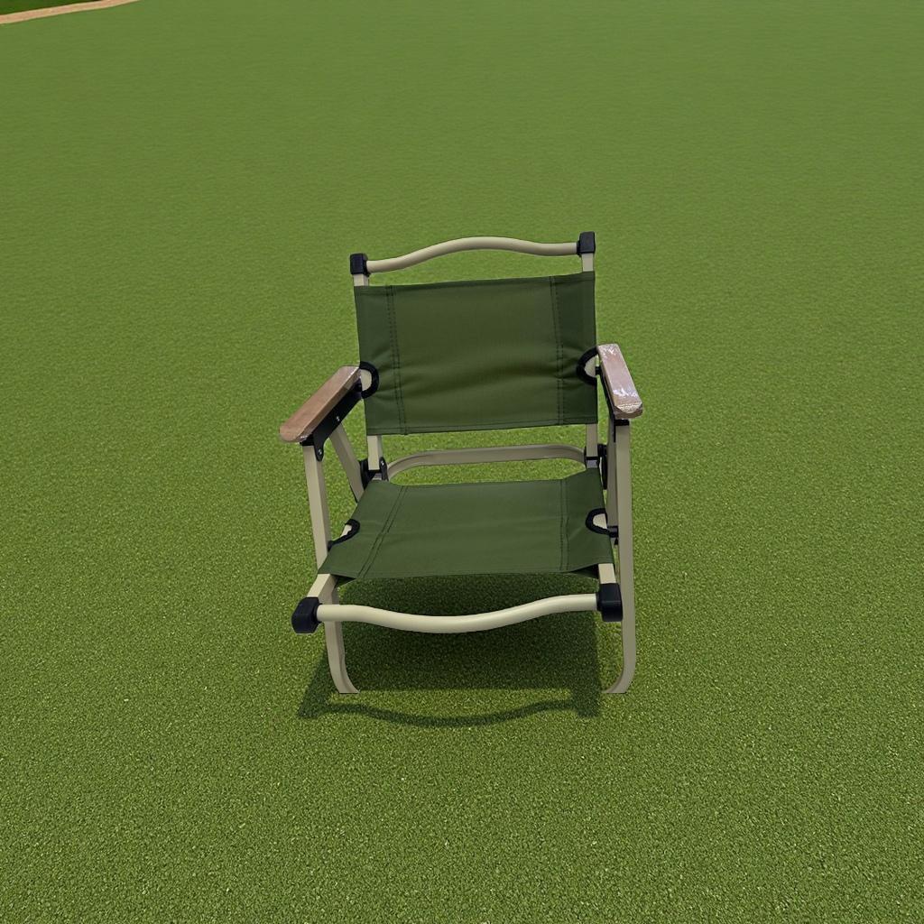 The green folding chair is portable and lightweight, suitable for outdoor picnics and leisure home use Specification image