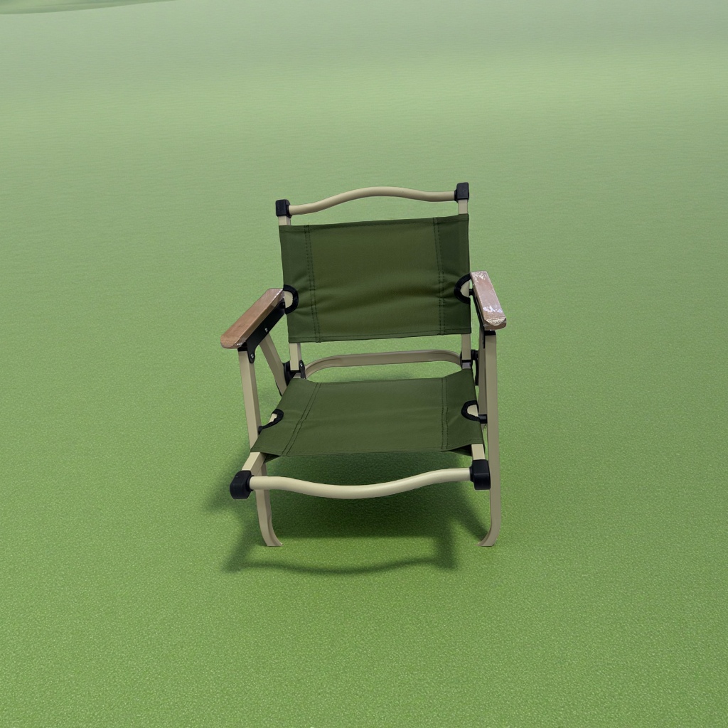 The green folding chair is portable and lightweight, suitable for outdoor picnics and leisure home use Application Scenario