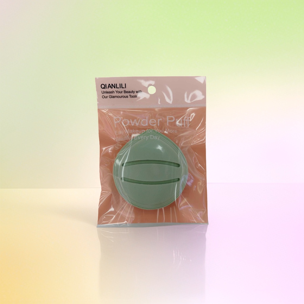 Green powder puff special powder puff beauty tool Soft makeup powder puff 10 pieces set 161933588 details Picture