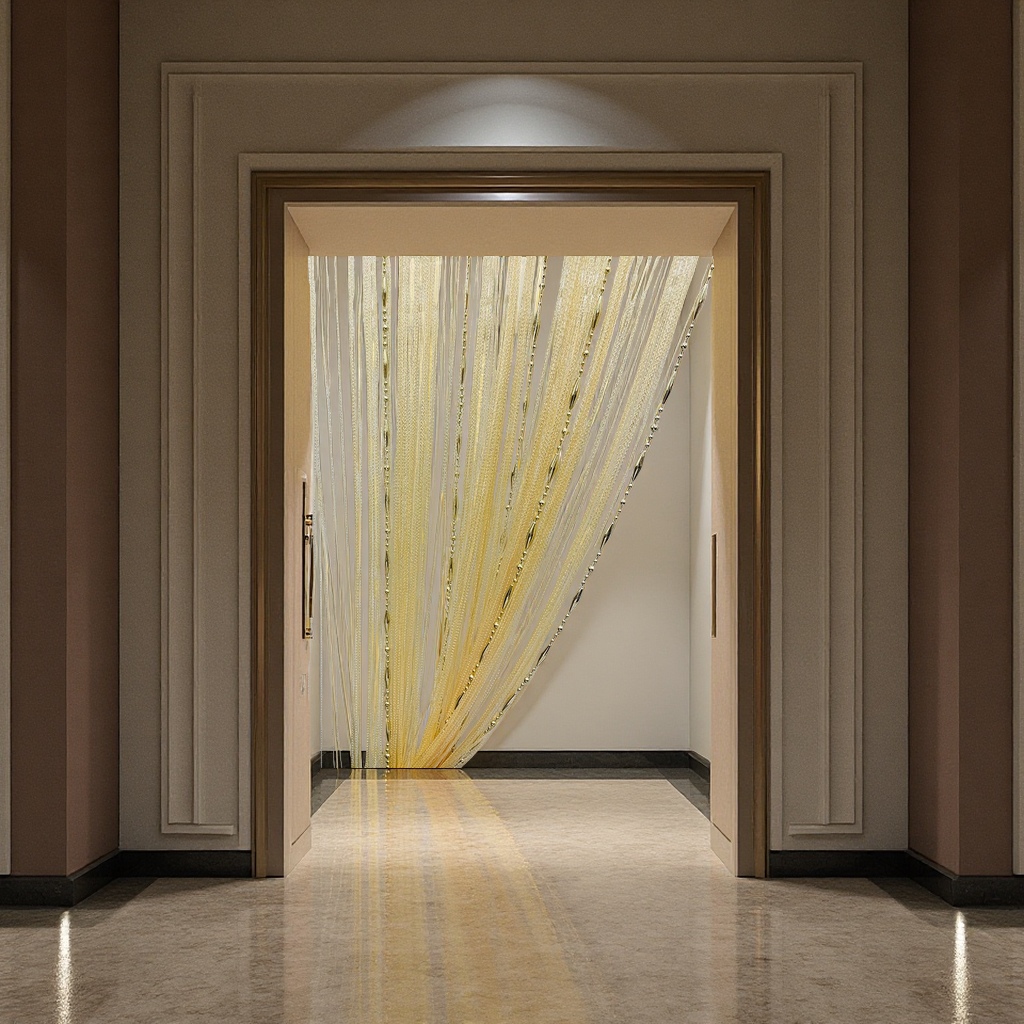 金色珠帘装饰珠帘挂饰客厅窗帘装饰品简约风居家美化163338705