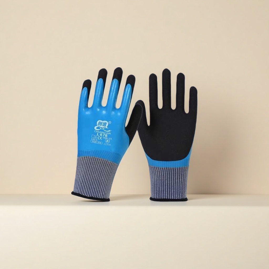 Guantes antideslizantes resistentes al desgaste guantes de trabajo espesados guantes de protección industrial details Picture