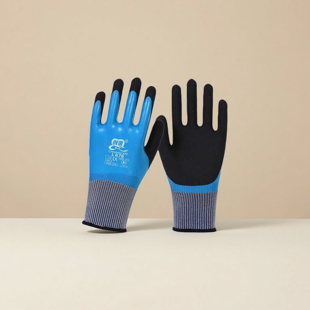 Guantes antideslizantes resistentes al desgaste guantes de trabajo espesados guantes de protección industrial