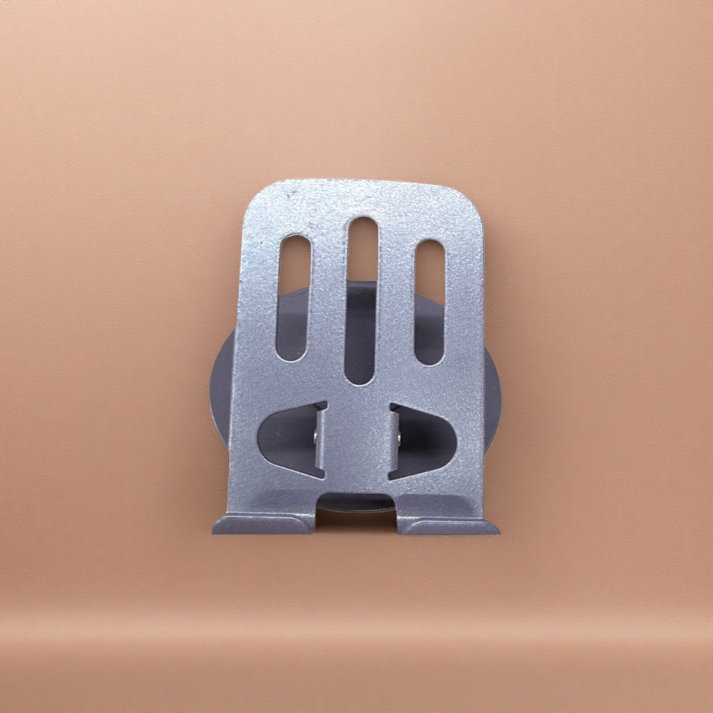 Portable anti-slip metal phone stand with car suction cup and multi-angle adjustment Application Scenario