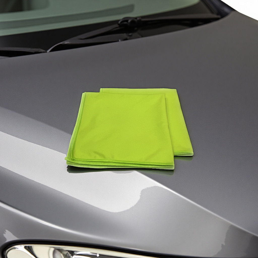汽车用超细纤维毛巾；专为汽车干燥、清洗、细节护理及抛光设计的毛巾 防漆膜与车窗膜用途毛巾产品图