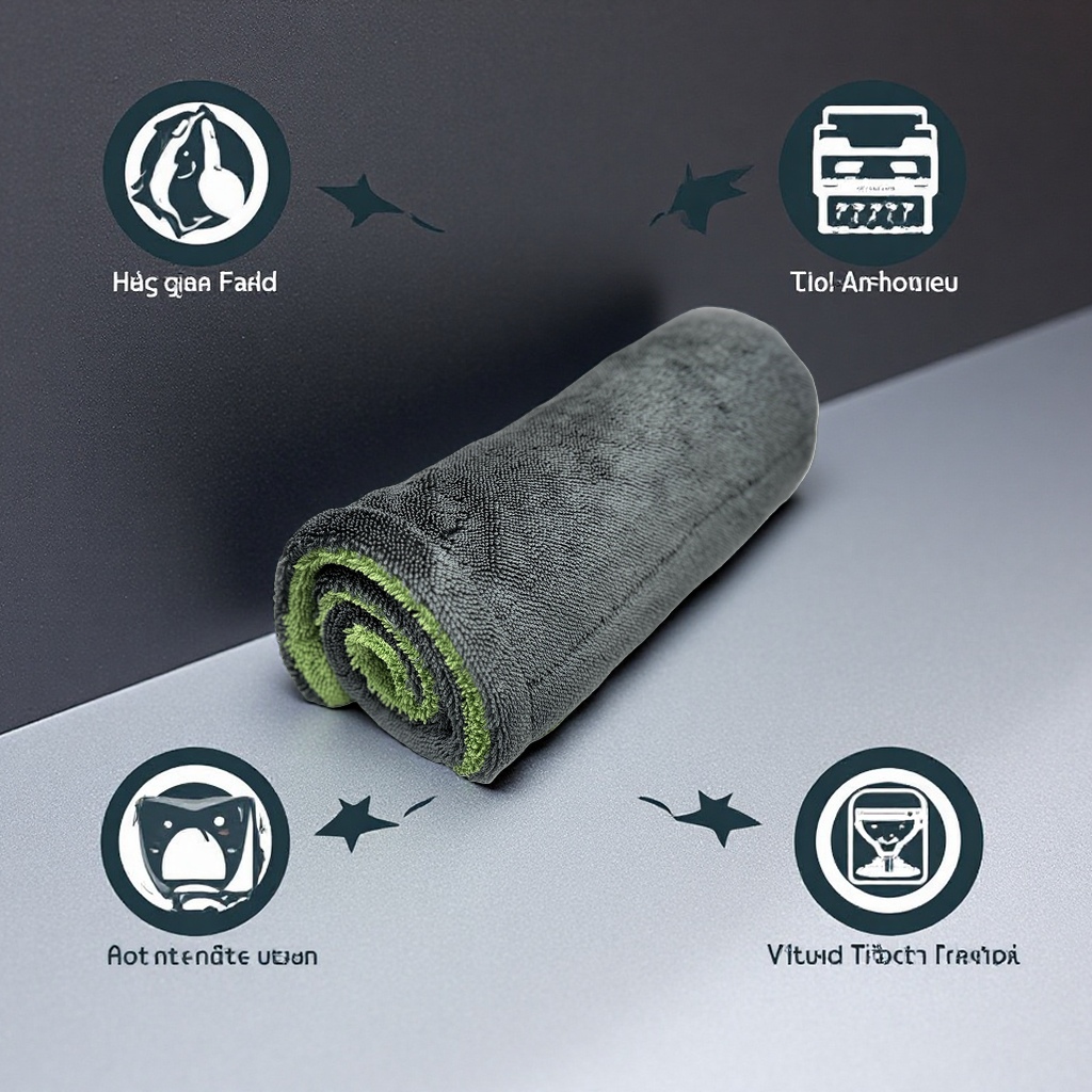 Yilusi ultra-fine fiber car wash braid towel, made of high-density ultra-fine fibers woven into a soft braid texture, has strong water absorption and retention capacity. It leaves no marks when cleaning cars, does not scratch paint, does not shed fibers or fluff, and is flexible, wear-resistant and easy to use details Picture