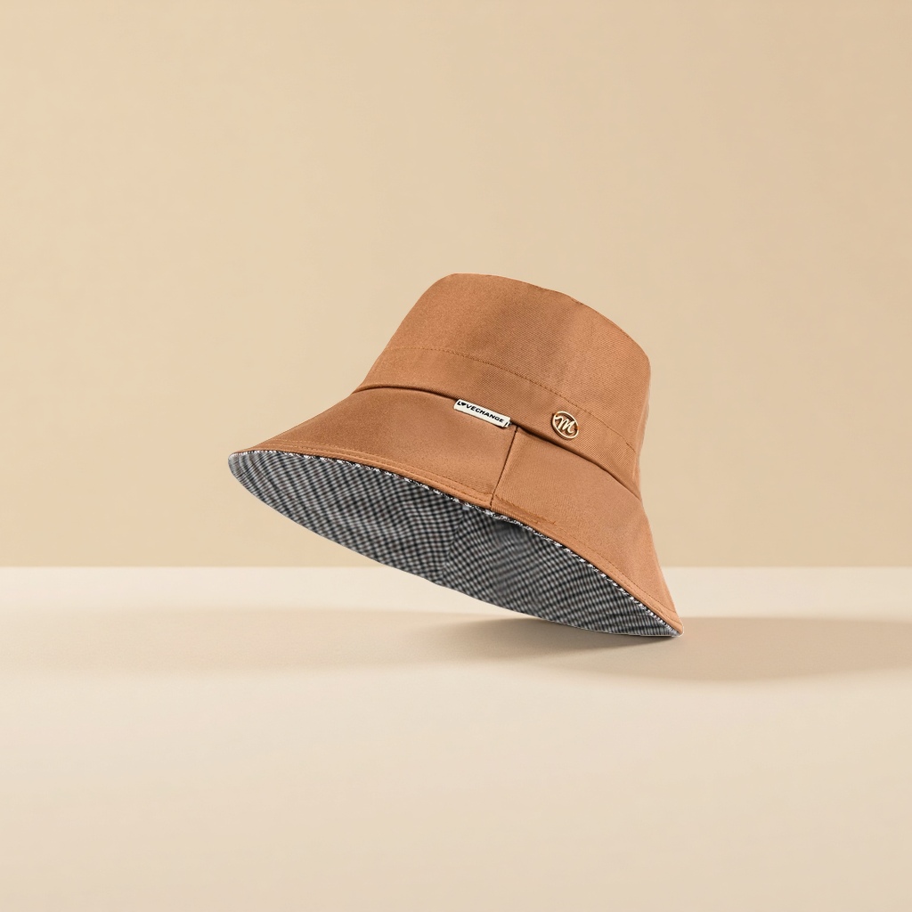 White fisherman's hat, suitable for both men and women, is a breathable and casual summer sun hat Specification image