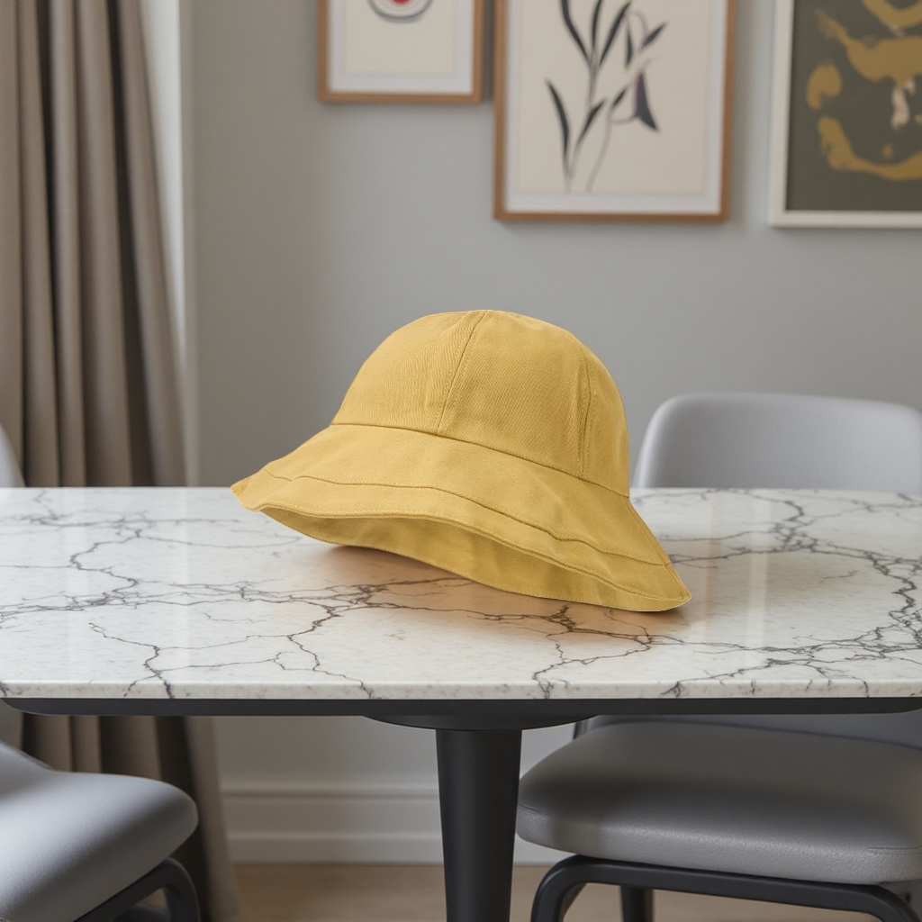 Black fisherman's hat, sun hat, summer breathable casual hat, sun protection hat, summer hat details Picture