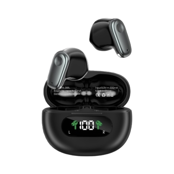 Wireless earphone noise-cancelling Bluetooth 50, high-definition sound quality, long battery life, portable charging case Item Picture