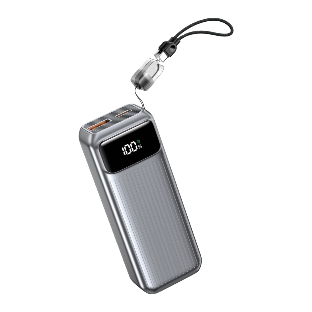 便携式充电宝白底实物图