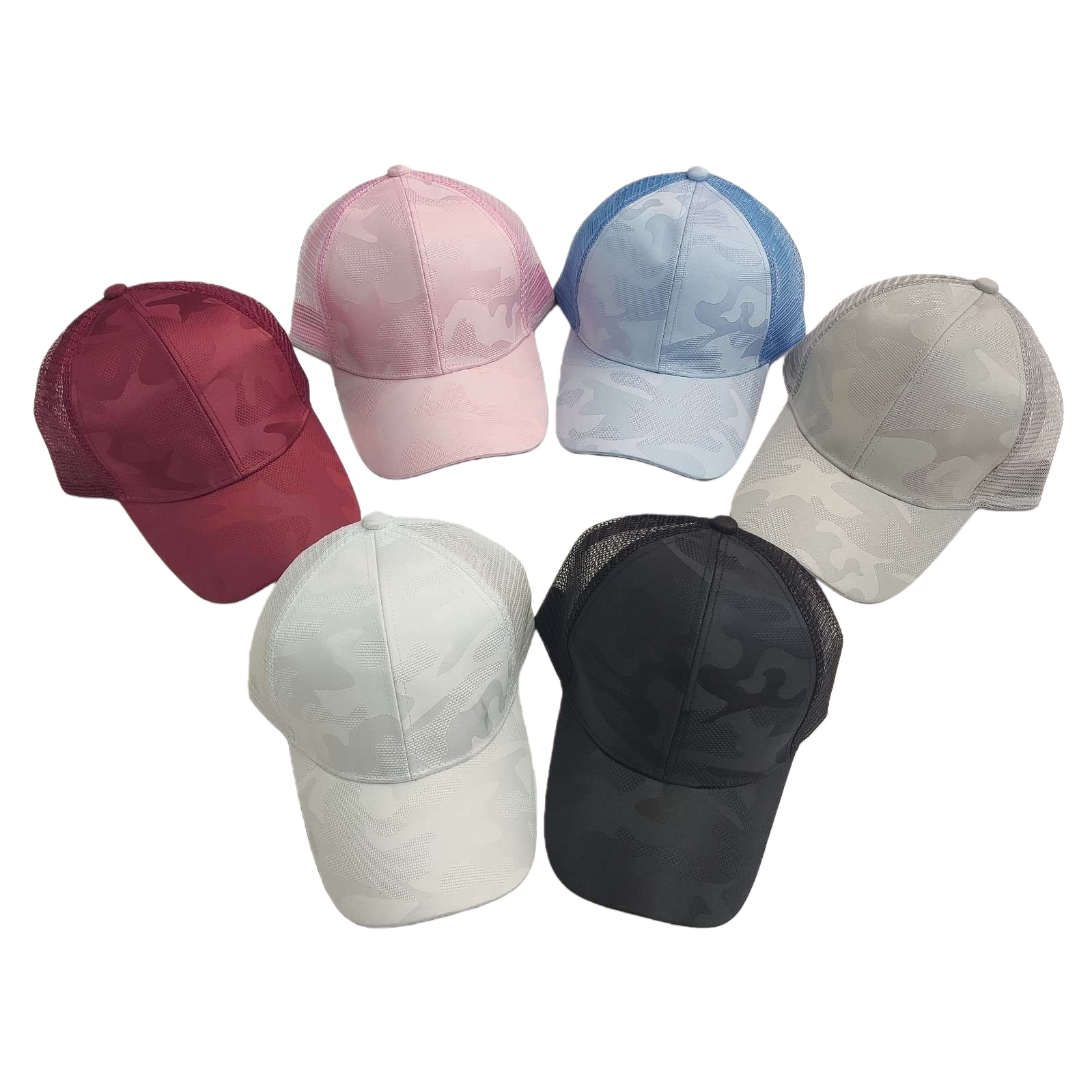 A fashionable, casual, breathable and sun-protective camouflage baseball cap for men Item Picture