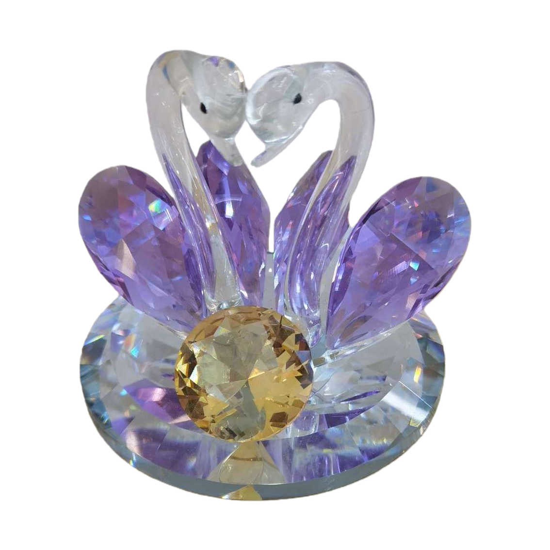 Crystal swan ornaments, exquisite decorative ornaments, high-end home ornaments, elegant artistic ornaments