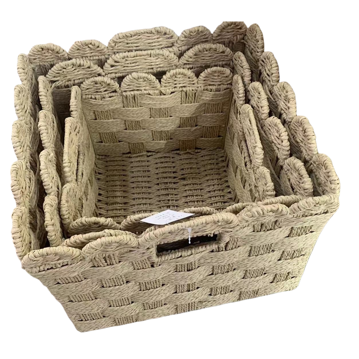 编织篮子白底实物图