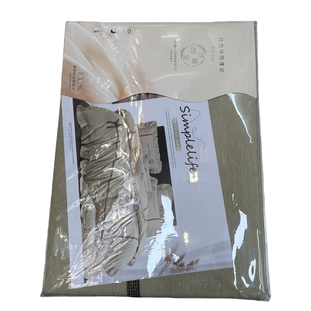 Four-piece bedding set, pure cotton breathable and comfortable sleeping home products Item Picture