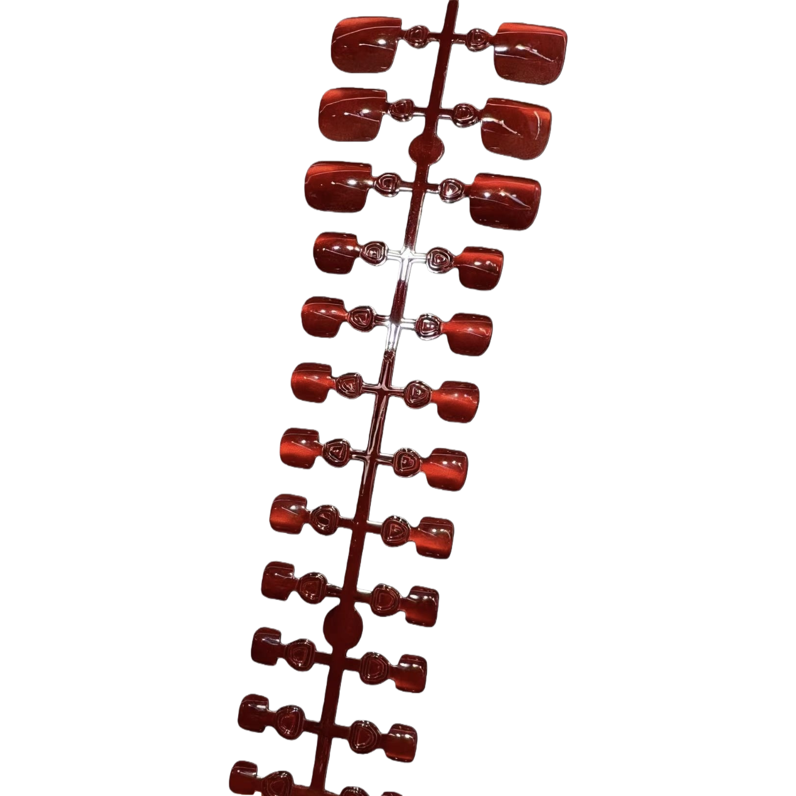 Red transparent nail patches GOSMAN1# Exquisite nail patches are removable and durable