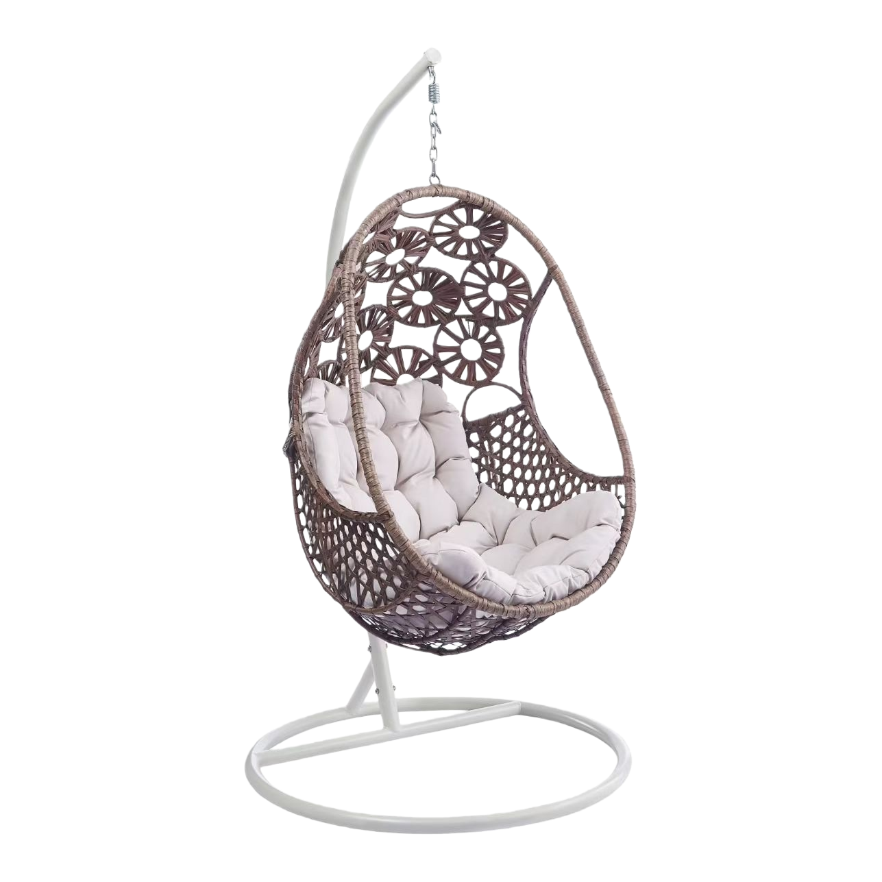 The hanging rattan chair is naturally breathable, comfortable and suitable for outdoor courtyard balconies Item Picture