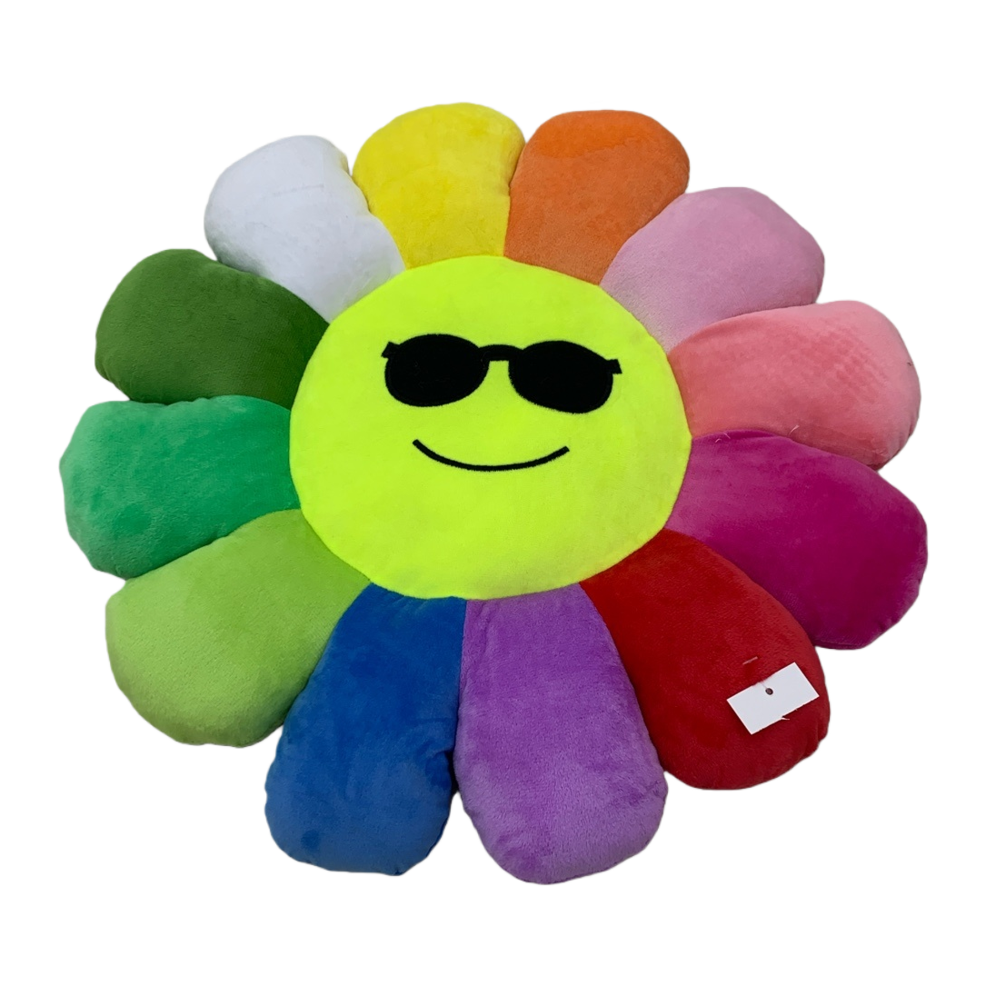 Colorful flower-shaped plush toys, cute and soft throw pillows, baby gifts Item Picture