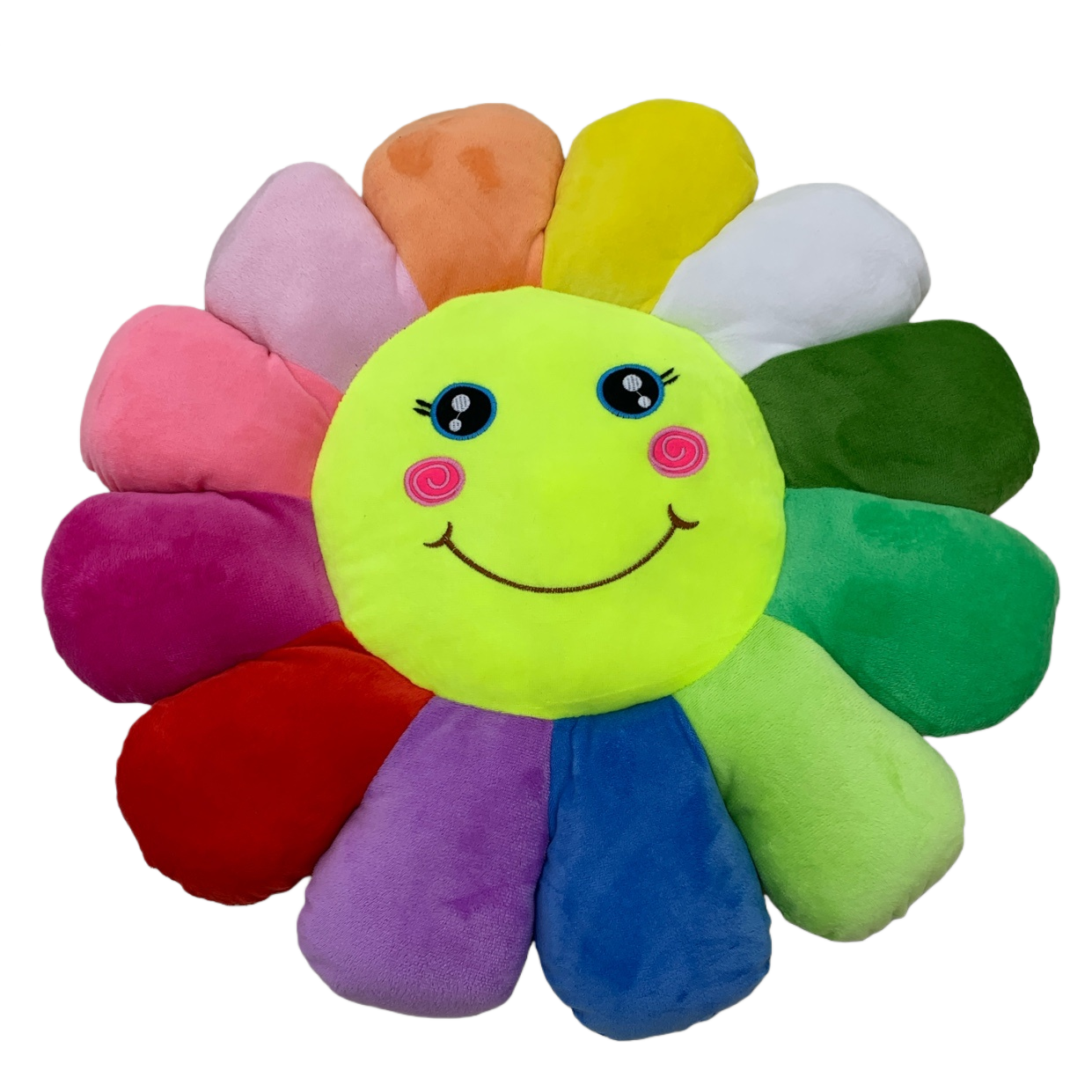 Colorful flower-shaped plush toys, cute and soft children's toy dolls Item Picture