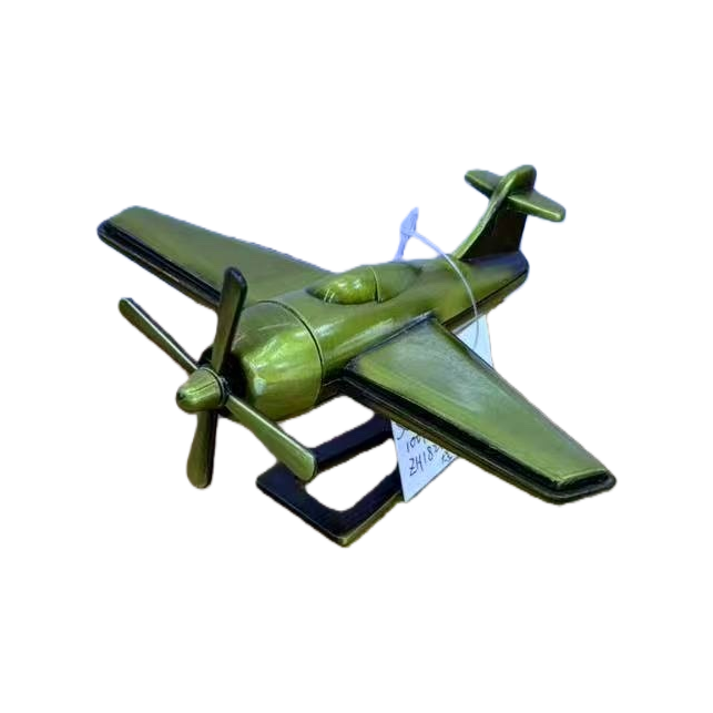 Green aircraft model assembly toys, children's educational building blocks, gifts for boys and girls Item Picture