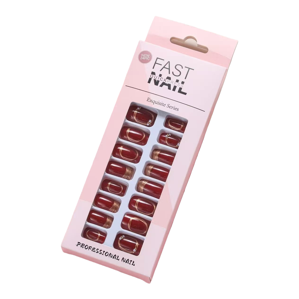 Nail art patches, false nails, cute and simple nail art set, detachable stickers Item Picture