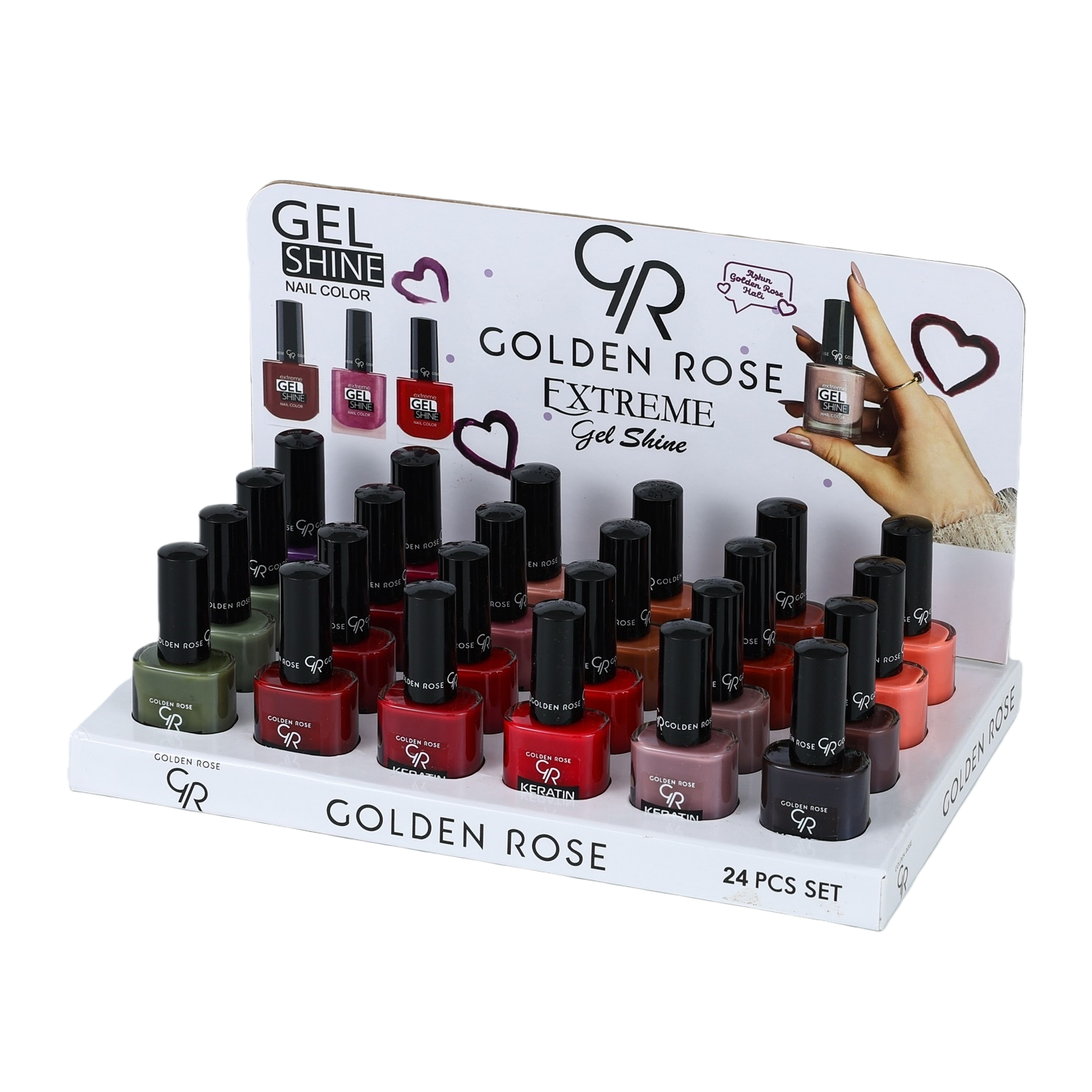 Golden Rose Extreme Gel Shine Nail Polish Set for long-lasting luster and anti-peeling Item Picture