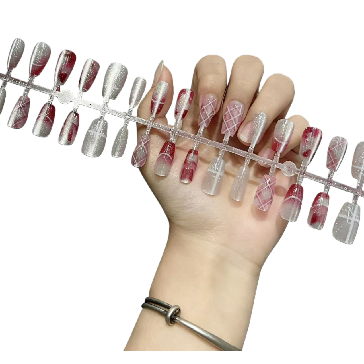 Exquisite decorative nail patches for hand display design Item Picture