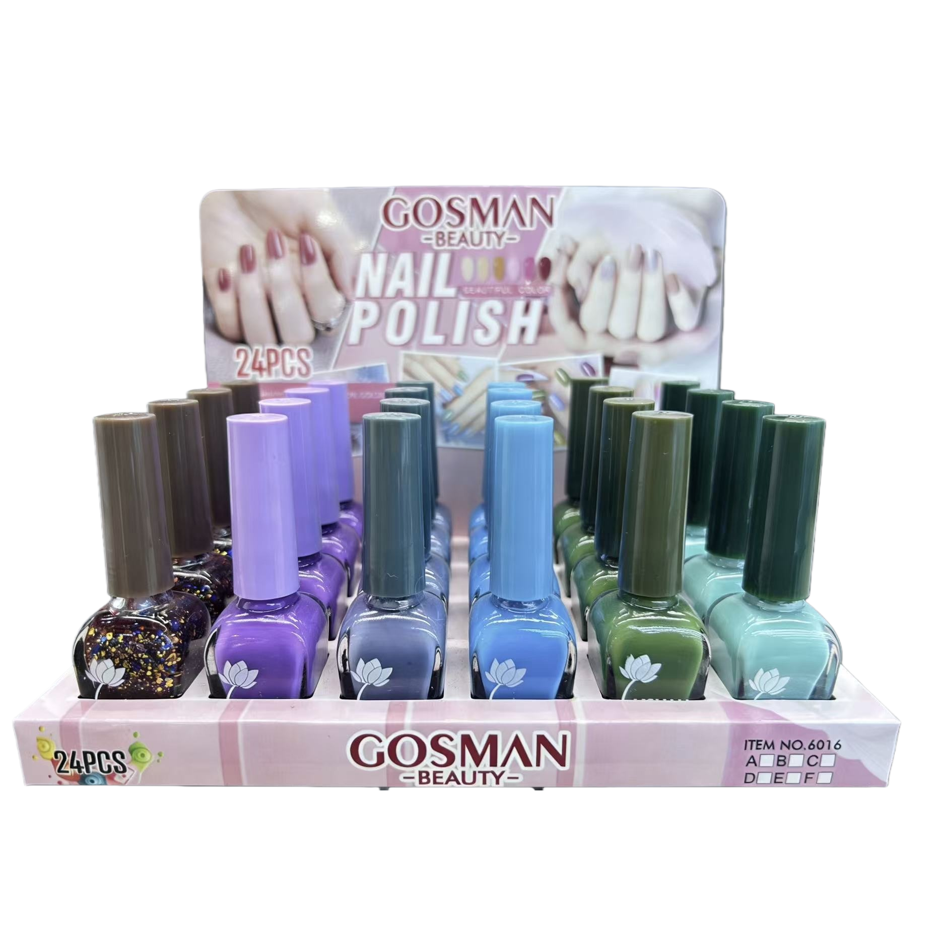 GOSMAN Beauty 24-Stick Nail Polish Set: A fashionable makeup and nail art tool combination Item Picture