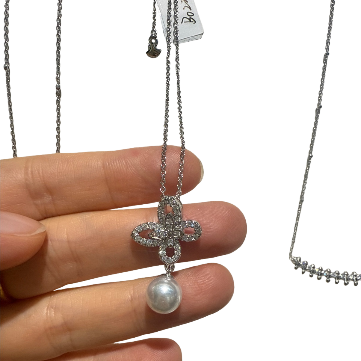 Pearl necklace for women, fashionable and simple pendant, collarbone chain, daily accessory gift Item Picture