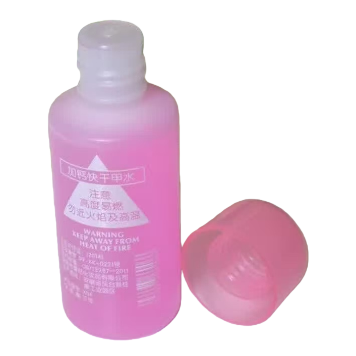 Pink bottle calcium-enriched quick-drying nail polish lotion Item Picture