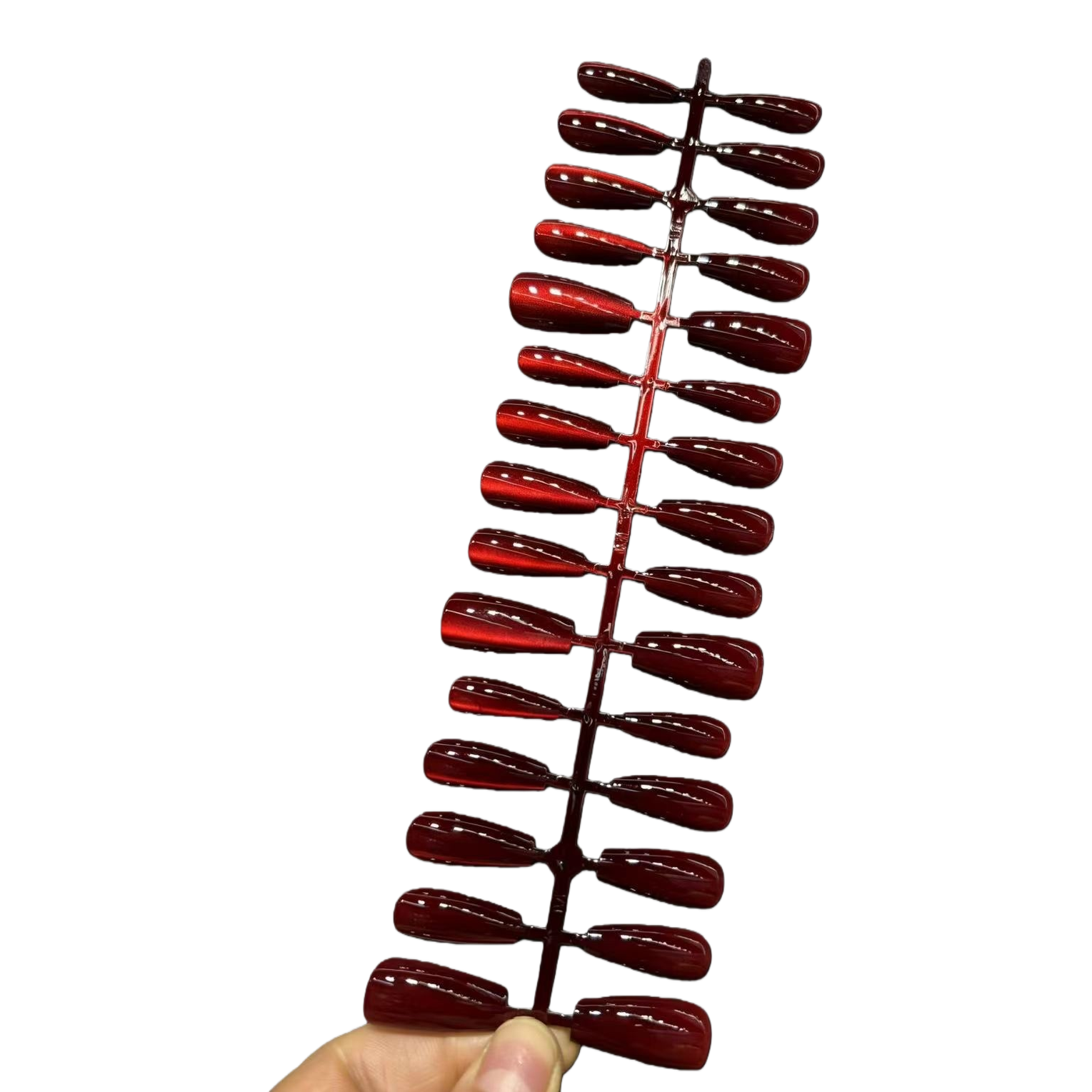 Red nail polish sample display stand, home nail art tool storage rack Item Picture