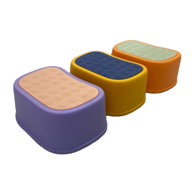 Colored plastic children's footstool, thickened anti-slip height stool Item Picture