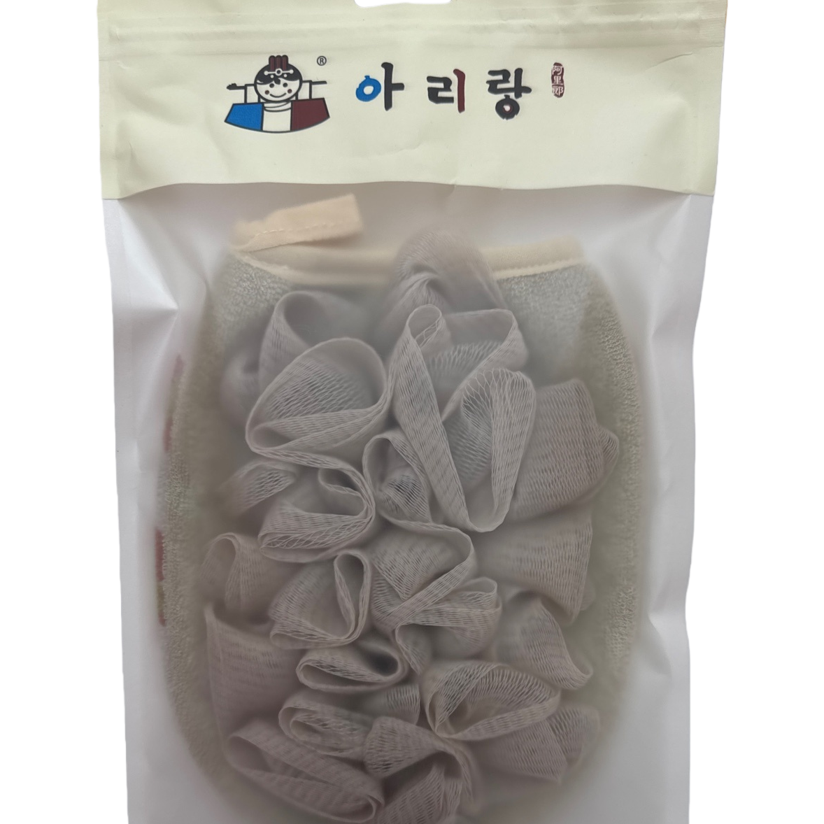 The thickened grey mesh bath flower is specially designed for cleansing and exfoliating beauty salons Item Picture
