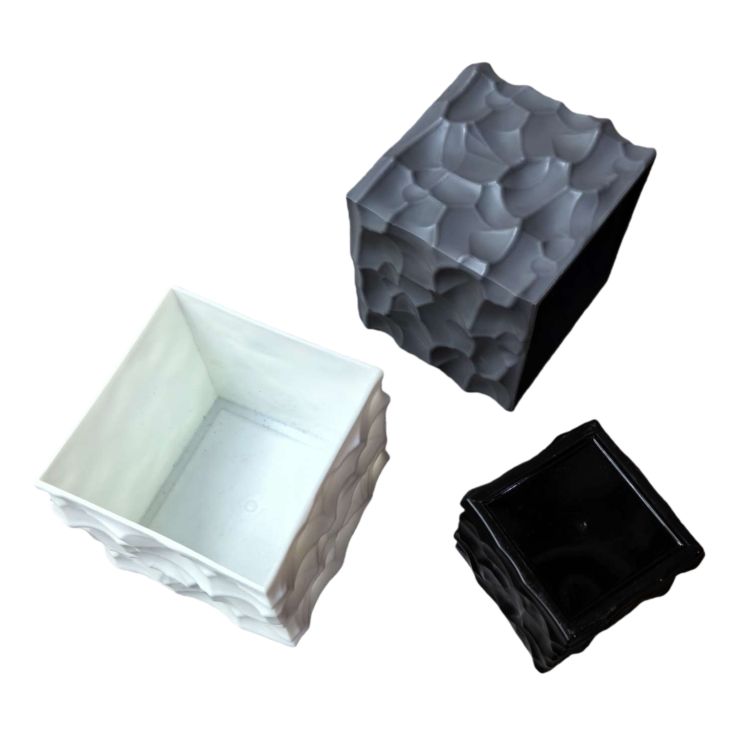 方形纹理花盆透气排水多肉植物专用盆庭院阳台种植盆