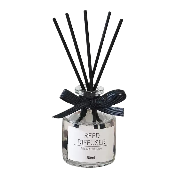Glass bottle reed diffuser, wooden essential oil diffuser, natural plant fragrance diffuser, flameless diffuser, car diffuser, diffuser Item Picture