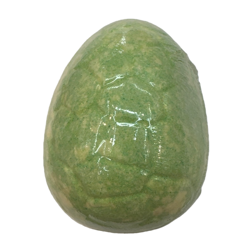 绿色蛋形物体白底实物图