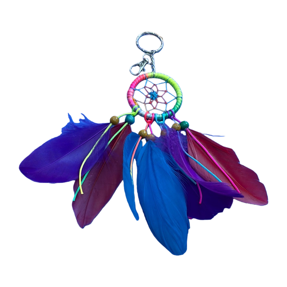 Colorful feather dreamy dreamcatcher pendant decoration, living room and bedroom hanging ornaments Item Picture