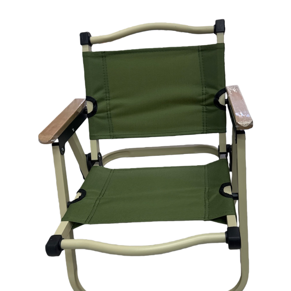The green folding chair is portable and lightweight, suitable for outdoor picnics and leisure home use Item Picture