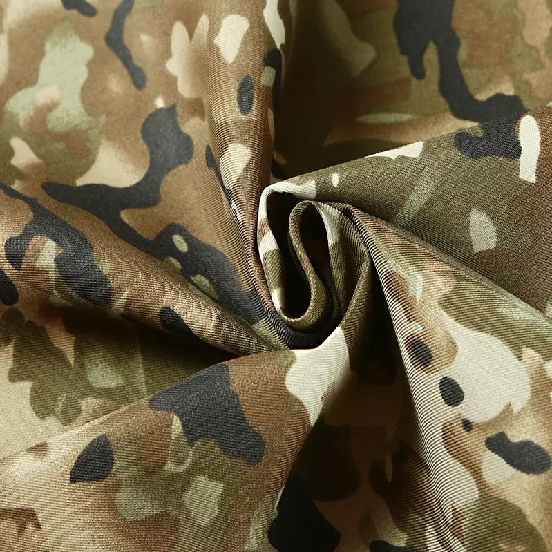 New camouflage printed fabric with ink-wash cloud pattern and twill, Oxford cloth tent fabric 210D Oxford cloth fabric Item Picture