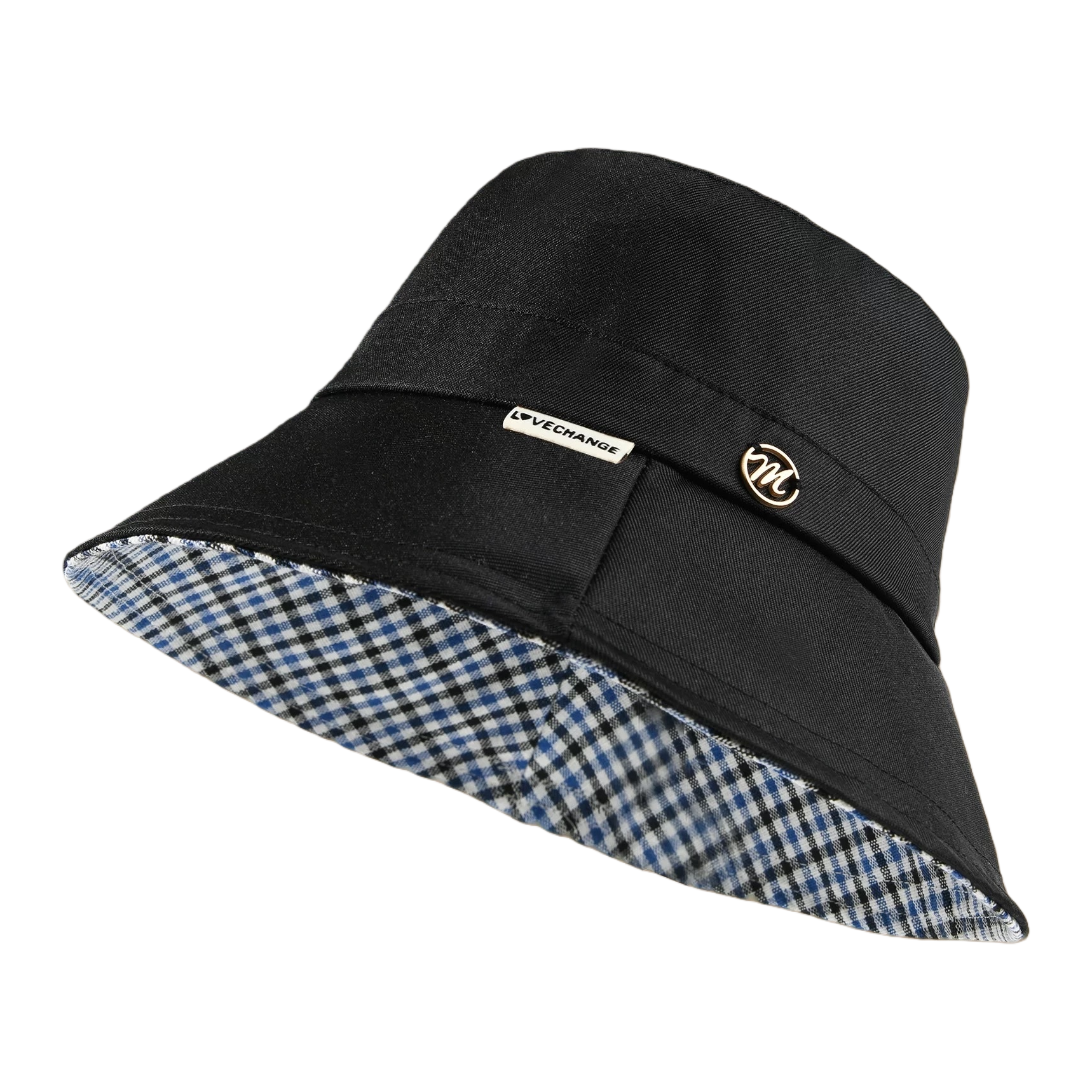 White fisherman's hat, suitable for both men and women, is a breathable and casual summer sun hat Item Picture