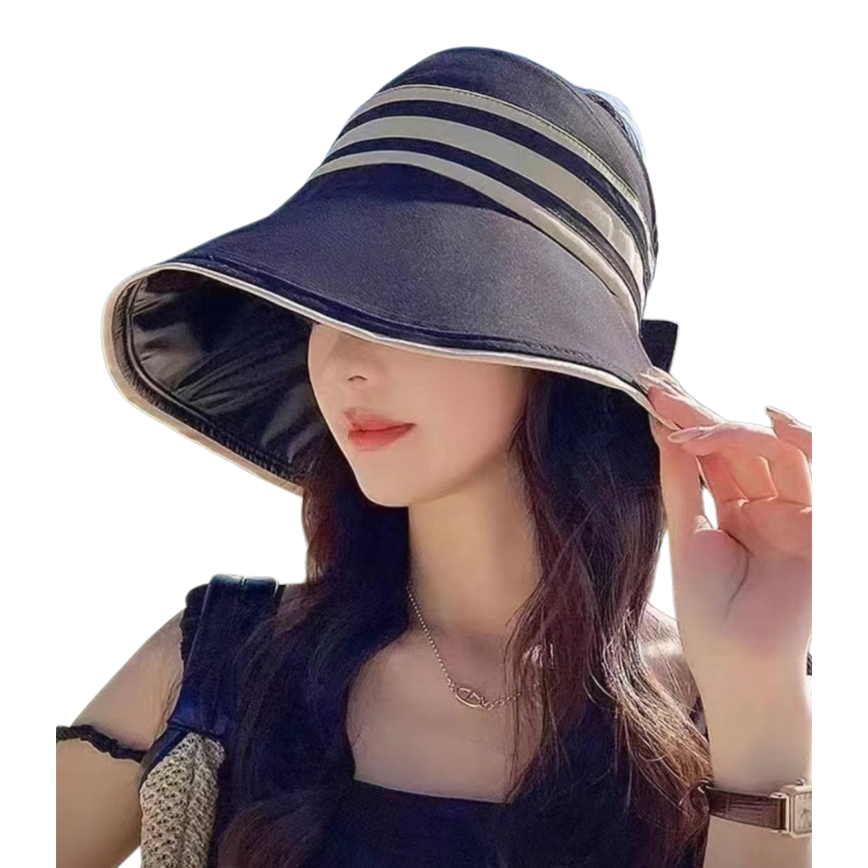 宽檐遮阳帽防晒透气女士夏季帽子防晒帽遮阳帽