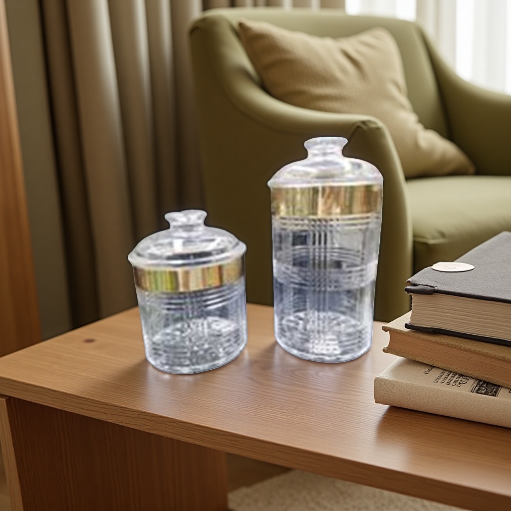 Transparent glass storage tank, household sealed preservation storage tank, large-capacity food-grade container details Picture