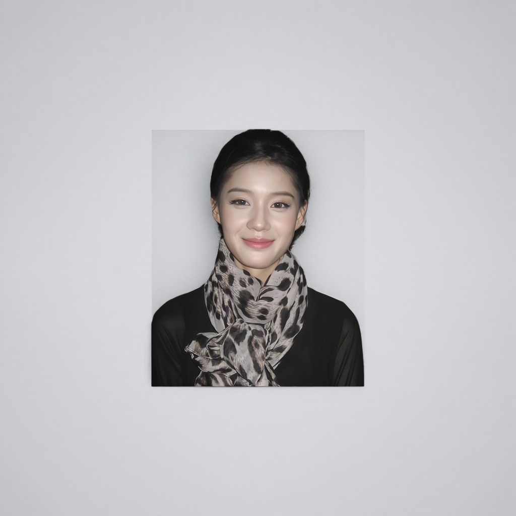 豹纹围巾+女性产品图
