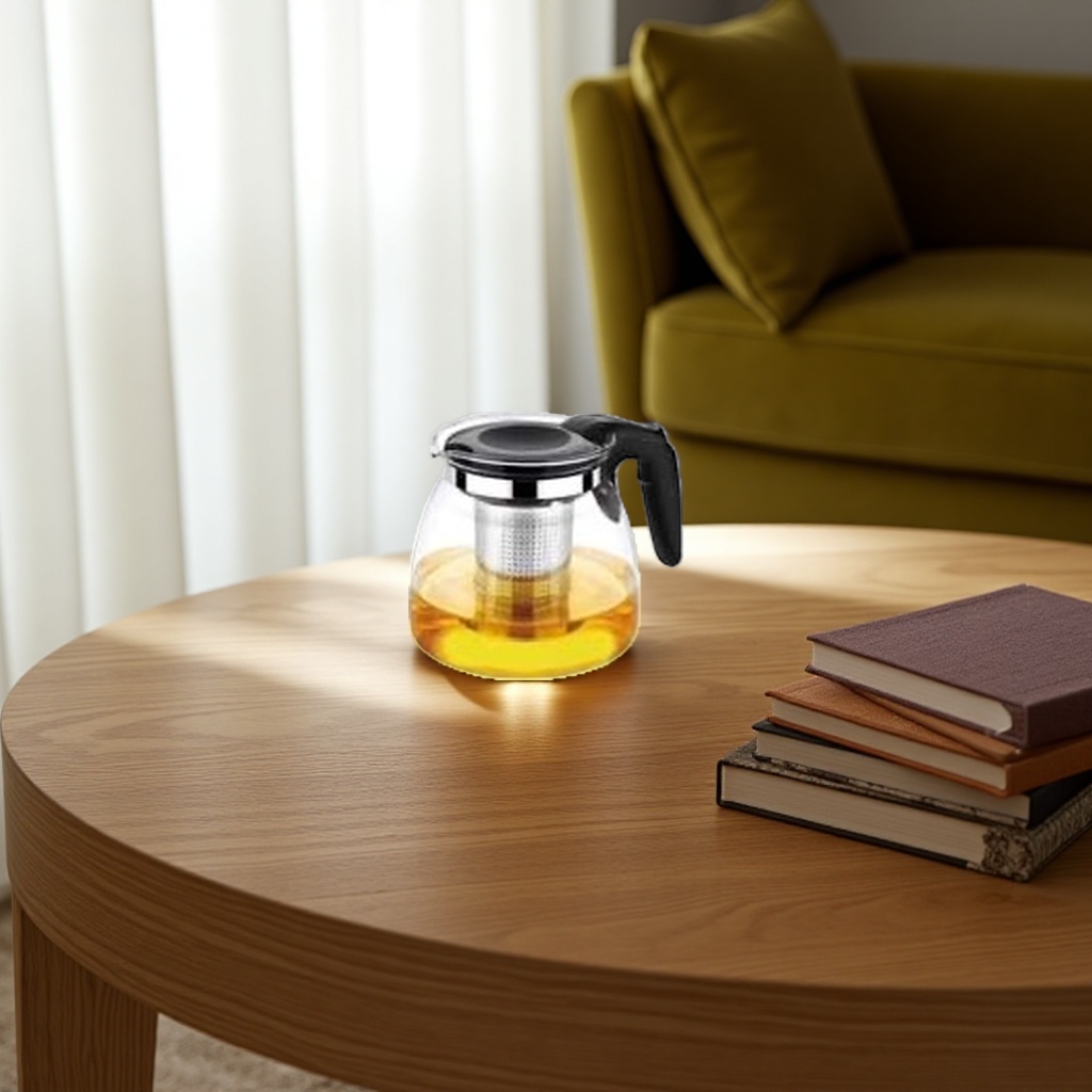 This 1.5-liter heat-insulating purple clay teapot is a household and office tea set Application Scenario