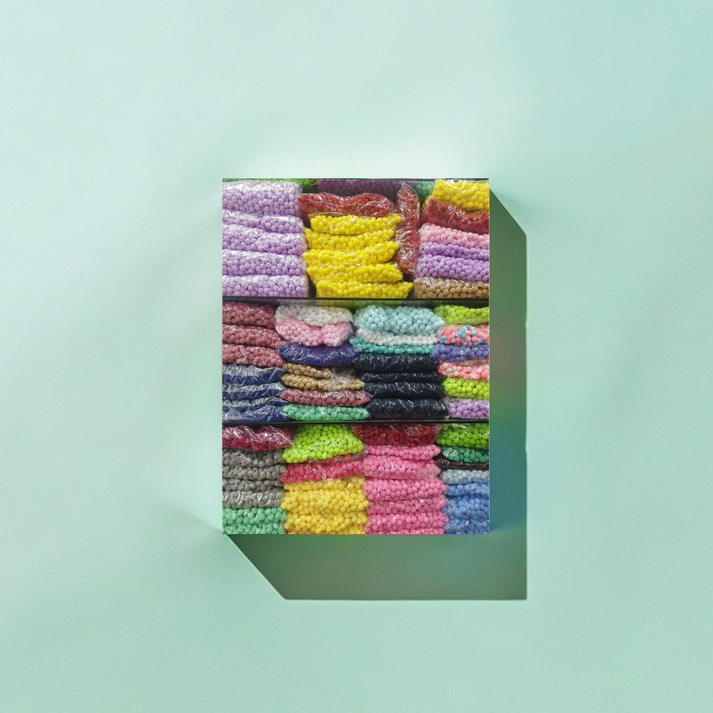 Colorful candies in various flavors, large pieces, children's snack candy box set, 095733203 Application Scenario