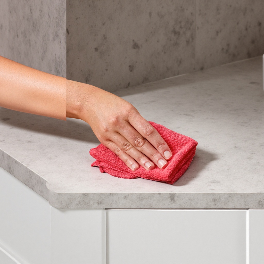 Amazon's basic microfiber cleaning cloth features super water absorption, no lint, no stains, and no wear. It is reusable and washable details Picture
