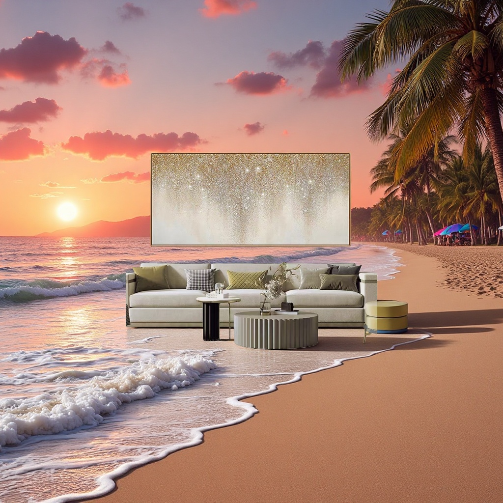 Abstract art decorative paintings, simple and modern wall paintings for living rooms and bedrooms Application Scenario